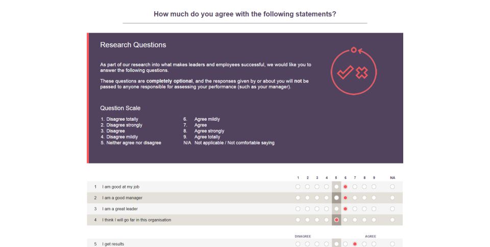 screenshot of 360 Feedback